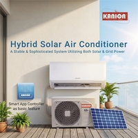 Aire Acondicionado Mini Split Inverter de 12000 BTU, Alimentado por Energía Solar, 48V Híbrido R32, Ahorro de Energía, Aire Acondicionado de Pared, Fuera de la Red, CE