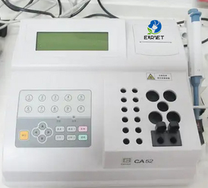 Coagulómetro de laboratorio, Analizador de coagulación sanguínea semiautomático, equipo veterinario portátil a precio de fábrica EUR VET - Product Image 4