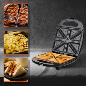 HALEY, fabricant leader, machine à faire des sandwichs sur mesure à 4 tranches, appareil à petit-déjeuner électrique antiadhésif pour les importateurs d'appareils électroménagers - Product Image 3