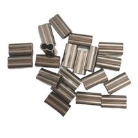 Usine en gros Stock Double baril pêche manchons à sertir cuivre Tube connecteur outil étanche métal taille 0.8-2.6mm pour la carpe