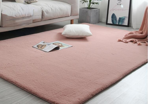 Tapis en fausse fourrure de <span class=keywords><strong>lapin</strong></span>, accessoire doux de style nordique pour salon et chambre à coucher - Product Image 5