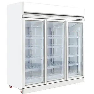 Exibição de porta de vidro comercial, exibição de vidro, refrigerador de bebidas, exibição comercial, geladeira, congeladores