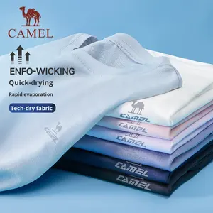 Maglietta cammello sportiva ad asciugatura rapida 180g <span class=keywords><strong>abbigliamento</strong></span> in bianco da uomo 2024 estate camicia da corsa per Fitness traspirante da donna - Product Image 5