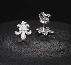 Atacado de Fábrica: Brincos de Prata Esterlina 925 Banhados a Ouro Branco Vintage com Moissanite VVS Certificado GRA, Estilo Iced Iris, Unissex - Product Image 6