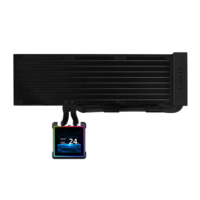 Refroidisseur d'eau pour processeur sans ventilateur Lian Li HydroShift II LCD-S 360, montage latéral, Turbe pour PC de jeu, écran LCD, refroidisseur d'eau pour processeur Aio