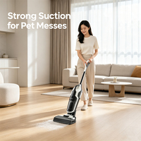 Nettoyeur à vide, aspirateur sec et humide, nettoyeur à vide sans fil tout-en-un pour sols durs