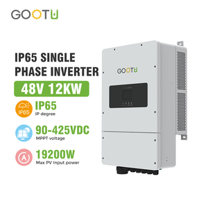 GOOTU EU - Sistema Solar Híbrido de Onda Sinusoidal Pura de 10KW 12KW, Bajo Voltaje, Monofásico, IP65, Conexión a Red, con WiFi y Doble MPPT - Product Image 1