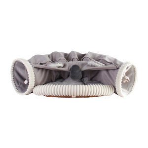 Produttori all'ingrosso inverno Comfort caldo cotone gatto giocattolo Tunnel Pet House con natale modello animale cervo - Product Image 3