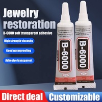 B6000-15ml Adhésif époxy transparent pour écrans de téléphone et accessoires DIY, vente en gros du fabricant