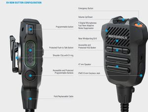 Pmmn4123 Xv Remote <b>Speaker</b> Compact <b>Microphone</b> for Motorola Apx Next - Product Image 5