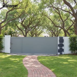 Portail coulissant en aluminium de 6 pieds, moderne, écologique et luxueux, avec revêtement en poudre, <span class=keywords><strong>pour</strong></span> <span class=keywords><strong>allée</strong></span> de villa extérieure - Product Image 6