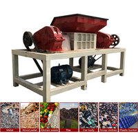 Broyeur de déchets métalliques robuste à double arbre, moteur à roulement, haute capacité, prix usine