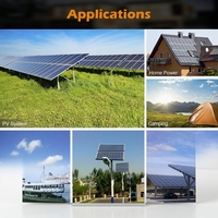 Module Solaire Photovoltaïque en Verre Trempé Haute Puissance 550W 600W 650W 700W 24V 48V pour Système Solaire Hors Réseau Ferme et Usage Domestique Rural