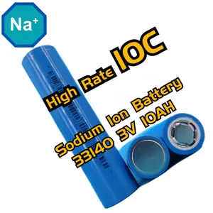 उच्च दर 33140 सोडियम-आयन बैटरी 10C डिस्चार्ज सेल 10ah निर्माण सोडियम आयन निर्माता 120wh/kg पैरागोनेज सोडियम बैटरी