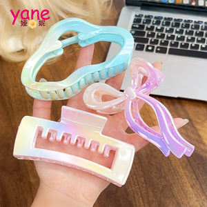 Bunte Big Hair Claw Clip Modische Bananen schmetterling Haars pangen Schöne Spring Plastic Haarschmuck Made Durable PC - Product Image 4