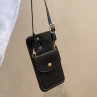 Étui portefeuille à rabat antichoc en TPU souple FULINTE pour iPhone 7-16 Pro Max avec cordon de cou – Vente en gros