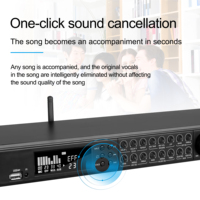 Processeur audio actif avec effet karaoké et sortie mono, montable en rack, installation facile pour spectacles en direct, conférences et utilisation en studio