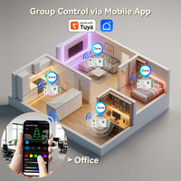   Contrôleur LED WiFi Tuya RGBCCT 5 en 1, application Smart Life, contrôle sans fil, variateur de lumière LED 12V 24V, compatible avec Alexa
