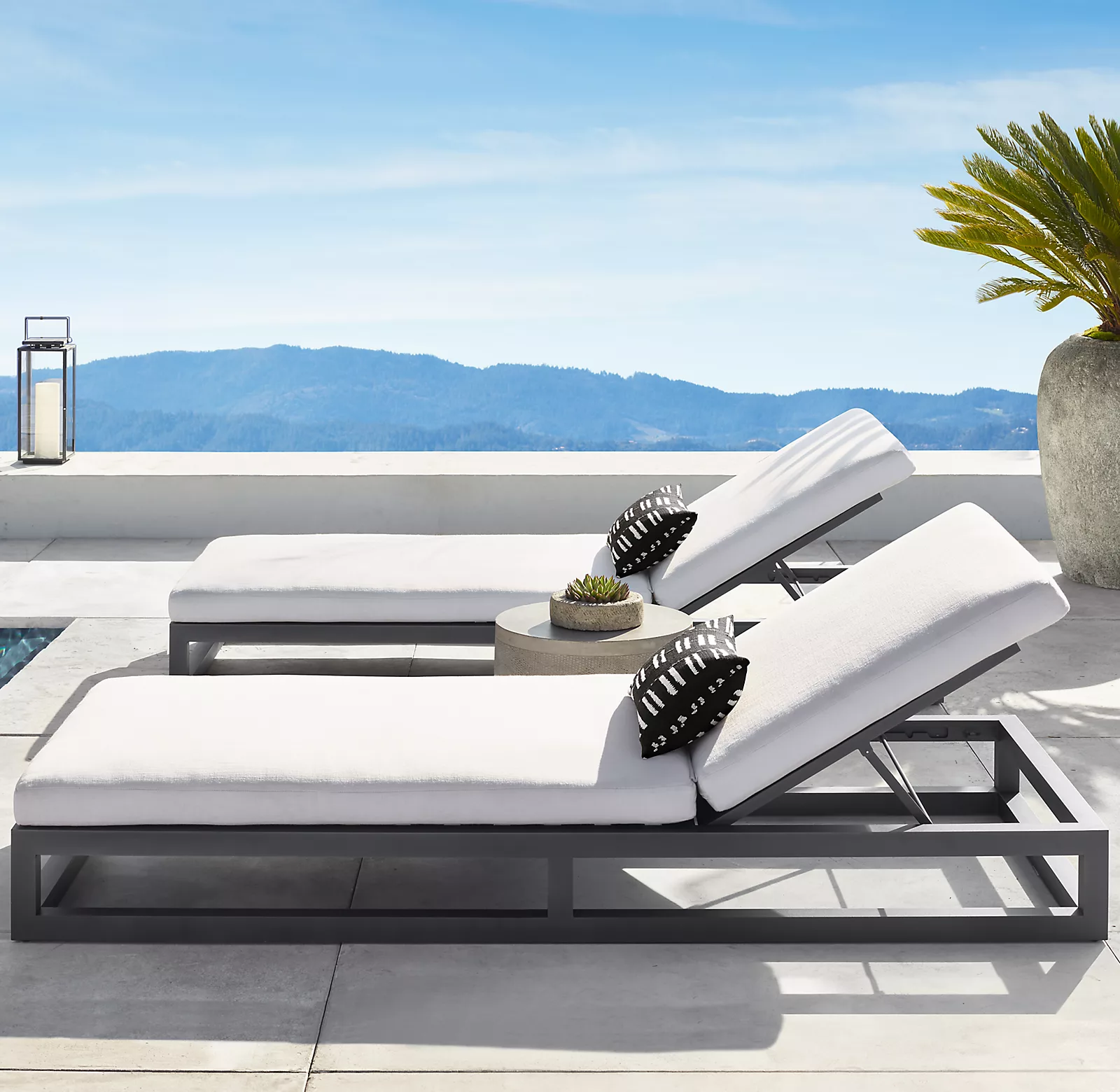 outdoor furniture supplier chaise lounge chairs aluminum garden table sillas de comedor de aluminio al aire libre