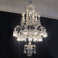 Lustre en cristal K9 de luxe de designer français pour chambre à coucher, salle à manger et salon, hauteur réglable, installation suspendue