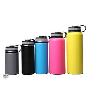 Double-Wall Vacuum Insulated 304 Stainless Steel Thermos 32 Oz Gym Camping Water <b>Bottle</b> 3 Lids Straw Eco-Friendly Customized - Product Image 5