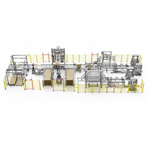 Ligne d'emballage complète avec machine de cerclage automatique pour le processus d'emballage de palettes de modules photovoltaïques solaires - Product Image 1