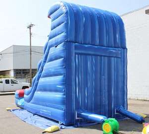 Tobogán Acuático Inflable Gigante de PVC de 20 pies, Diseño Rojo, para Niños y Adultos, Castillo Acuático Inflable para Jardín - Product Image 2