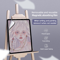 Papier se sentir comme Film de protection d'écran pour iPad Pro 11 2021 2020 Air 4 10.9 10.2 7th 8th Film de papier d'attraction magnétique amovible