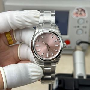 Relojes de Diseño Mecánico de Alta Calidad con Esfera Rosa - Product Image 3