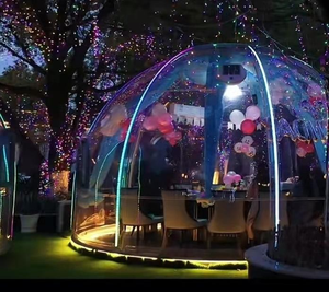 Tente bulle géodésique en polycarbonate pour restaurant, dôme transparent pour pique-nique et dîner en plein air – Offre spéciale Full House - Product Image 4