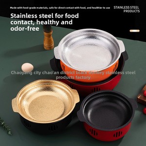 Đôi-tai thép không gỉ Composite dưới bền vững khô nồi đồ nấu nướng maotai nồi cay lẩu thịt cừu Bọ Cạp rượu bếp - Product Image 4