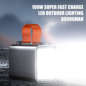 Высокая емкость 60000 мАч портативное зарядное устройство 22,5 Вт Быстрая Зарядка <span class=keywords><strong>Power</strong></span> Bank с подсветкой для кемпинга - Product Image 5