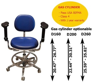 Chaise d'examen dentaire réglable en hauteur (500-640 mm) pour clinique, ophtalmologie, chirurgie - Product Image 6