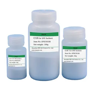 Consommables de laboratoire B & M Alimentaire, tests pharmaceutiques, prétraitement des échantillons Adsorbant C18N (gel de silice octadécyl non bloqué)