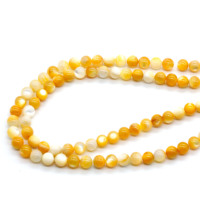 Perles de coquillage naturelles en nacre en vrac pour la fabrication de bijoux, 6mm, 8mm, 10mm, vente en gros 2026