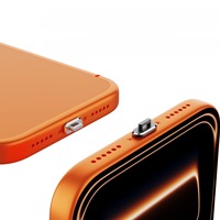 Bouchon anti-poussière en métal pour port de charge USB-C avec boucle de suspension – Protection pour connecteur de charge USB-C