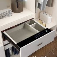 Coffre-fort intelligent en acier pour tiroir, avec serrure numérique et empreinte digitale, pour rangement de dossiers et armoire dissimulée