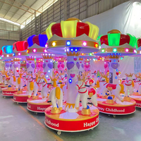 Manège à pièces d'arcade pour enfants, machine d'arcade de divertissement, fibre de verre, 2 à 6 joueurs, anglais