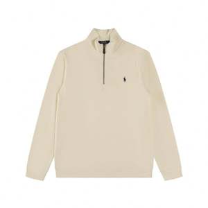 Kaos Polo Pria Berkualitas Tinggi Merek Mewah Populer, Setengah Resleting, Bordir Paul, Rajutan, Kasual - Product Image 1