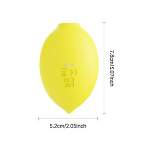 Vibrator Penghisap Klitoris Lemon, Mainan Seks Dewasa, Stimulator Penghisap Puting dan Anal, 10 Mode Getaran Hisap untuk Wanita dan Pasangan - Product Image 5