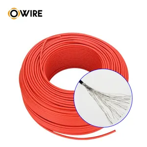 OWIRE Factory TUV Sertifikat 1000V 1500V 4mm2 6Mm XLPE Selubung Pvc Kabel Pv Kabel Surya Dc