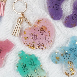 DM868 Love Tooth pendente orso in resina epossidica <span class=keywords><strong>stampo</strong></span> per souvenir bambino a forma di piede portachiavi in Silicone <span class=keywords><strong>stampo</strong></span> per la <span class=keywords><strong>torta</strong></span> di anniversario strumenti - Product Image 2