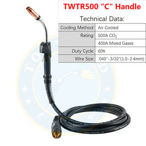 Commercio all'ingrosso della fabbrica Tregaskis TR500 Mig pistola 500 Amp Co2 raffreddato ad aria torcia per saldatura in rame cavo OEM supporto 10ft 12ft 15ft - Product Image 1