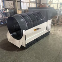 TAVOL Promotion : Cribleuse Circulaire Haute Efficacité pour Minerais et Sols, Tambour Rotatif, Machine de Criblage à Tambour Rotatif, Moteur Multi-Tension