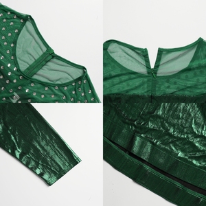 Robe de <span class=keywords><strong>soirée</strong></span> de luxe pour femmes, élégante, col rond, manches longues, tissu brillant, strass, robe africaine, robes de <span class=keywords><strong>soirée</strong></span> formelles pour femmes - Product Image 5