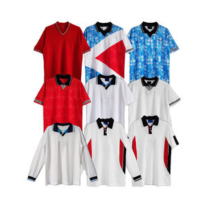 Camiseta de fútbol del equipo nacional de <span class=keywords><strong>Argentina</strong></span> Retro 165gsm Nylon de alta calidad Todas las estaciones Impresión de transferencia de calor Ropa OEM personalizada - Product Image 1