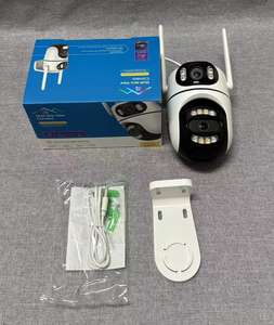 4MP Exterieur Camara De Seguridad Farbe Nacht Bewegungs verfolgung Pan Tilt Outdoor Sans Fil Doppel objektiv ICSEE WIFI Kamera De Seguranca - Product Image 6