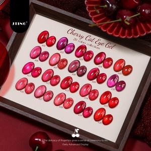 JTING Esmalte de Uñas en Gel Efecto Ojo de Gato, 20 Colores, Rojo Cereza, Rojo Rubí, Magnético, Libre de TPO/Hema, OEM, para Año Nuevo y San Valentín - Product Image 4