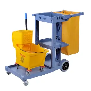 Carrello per <span class=keywords><strong>Pulizie</strong></span> in Plastica per <span class=keywords><strong>Hotel</strong></span>, Ospedali e Centri Commerciali, Trolley per Servizio di Pulizia - Product Image 1