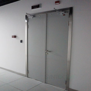 <span class=keywords><strong>Porte</strong></span> en acier ignifugée, <span class=keywords><strong>porte</strong></span> de sortie d'urgence résistante au feu sur mesure pour bâtiments commerciaux et résidentiels - Product Image 2